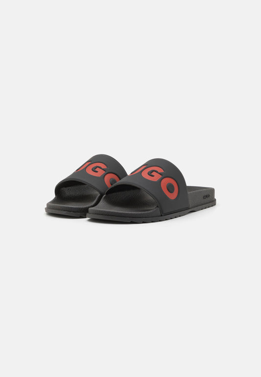 HUGO MATCH IT UNISEX - Sandales de bain - black