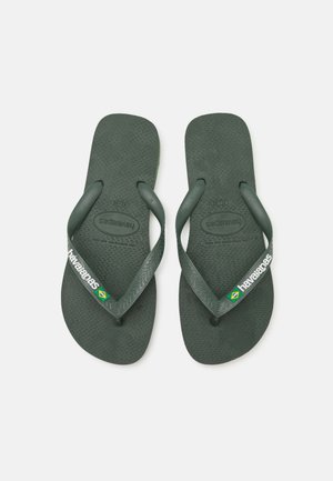 Havaianas
BRASIL LOGO UNISEX - Sandales tongs - olive green