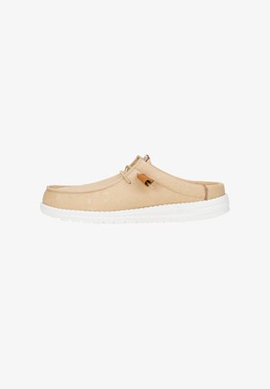 HEYDUDE
WALLY SLIP STRETCH CANVAS - SLIP-ONS - Mules - tan white