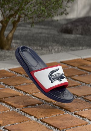 Lacoste
SERVE SLIDE DUAL - Mules - white/navy/red